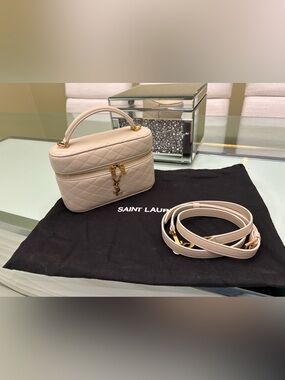 AUTHENTIC Brand New Saint Laurent GABBY Leather Vanity Crossbody